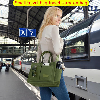ZHMO Canvas Tote Bag for Women,Women's Bags Crossbody Bags Work Laptop Tote Bag Large Handbags Purse for Travel Nurse Teacher