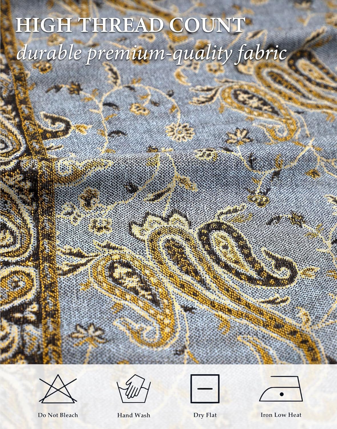 Achillea Reversible Paisley Pashmina Rave Scarf – Exotic Indian Shawls and Wraps for Evening Dresses, Festivals, All Seasons - Colors A