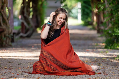 Meditation Shawl or Blanket, Exotic Shawl/Wrap, Oversize Scarf or Stole. Unisex