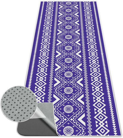 Yoga Towel,Absorbent Yoga Mat Towel for Hot Yoga Non Slip,Stylish Prints,Ideal for Workouts,Hot Yoga,Bikram,Pilates Equipment,72 x 27 in,Gradient Mandala - Colors A
