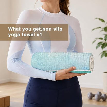 Yoga Towel,Absorbent Yoga Mat Towel for Hot Yoga Non Slip,Stylish Prints,Ideal for Workouts,Hot Yoga,Bikram,Pilates Equipment,72 x 27 in,Gradient Mandala - Colors A