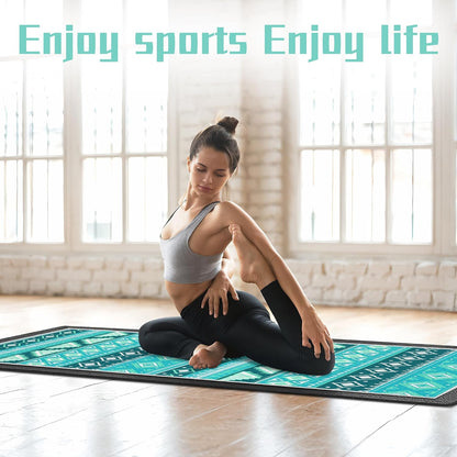 Yoga Towel,Absorbent Yoga Mat Towel for Hot Yoga Non Slip,Stylish Prints,Ideal for Workouts,Hot Yoga,Bikram,Pilates Equipment,72 x 27 in,Gradient Mandala - Colors A