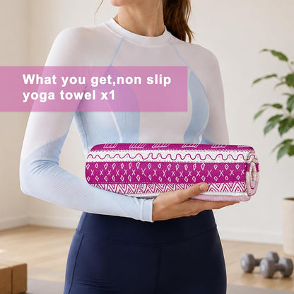Yoga Towel,Absorbent Yoga Mat Towel for Hot Yoga Non Slip,Stylish Prints,Ideal for Workouts,Hot Yoga,Bikram,Pilates Equipment,72 x 27 in,Gradient Mandala - Colors A