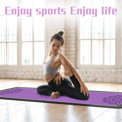Yoga Towel,Absorbent Yoga Mat Towel for Hot Yoga Non Slip,Stylish Prints,Ideal for Workouts,Hot Yoga,Bikram,Pilates Equipment,72 x 27 in,Gradient Mandala - Colors A