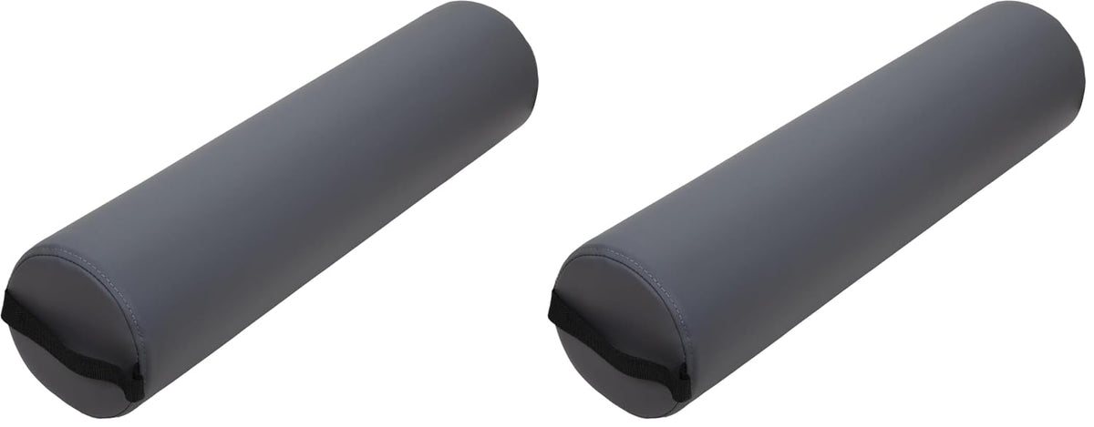 ForPro Half Round Massage Table Bolster Pillow, 26" L x 6" W x 3" H, Black