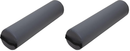 ForPro Half Round Massage Table Bolster Pillow, 26" L x 6" W x 3" H, Black