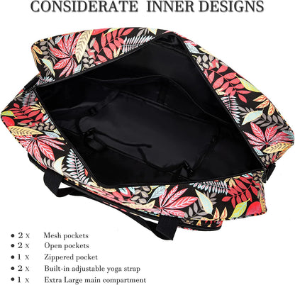 Yoga Mat Bag for Women Men Large Canvas Yoga Bag Gym Tote