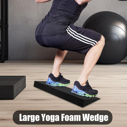 Large Yoga Foam Wedge, Foam Calf Stretch Slant Board, Squat Wedge Incline Block, Yoga Block Wedges For Wrist And Lower Back Support, EVA Muscle Stretching, For Athletes Beginners Pilates