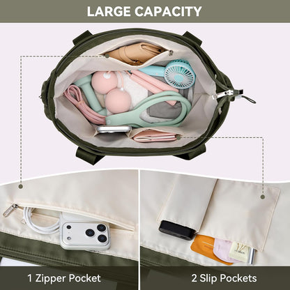 WLLWOO Thick Yoga Mat Bag Women Gym Tote Breathable Mesh Holder Wet Pocket