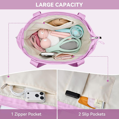 WLLWOO Thick Yoga Mat Bag Women Gym Tote Breathable Mesh Holder Wet Pocket