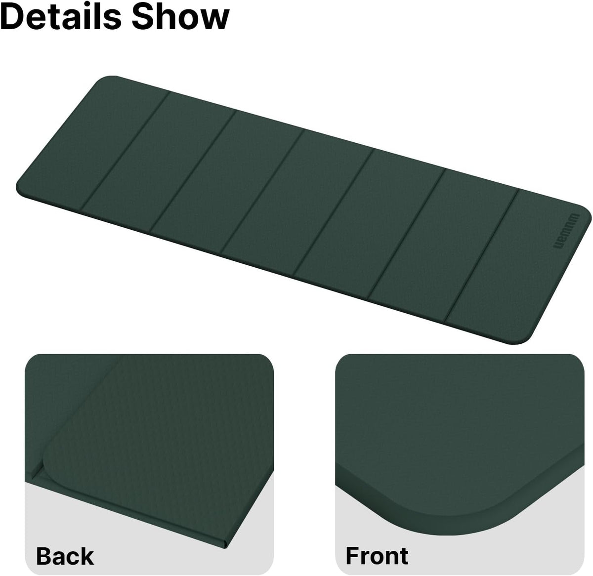 Yoga Mat Thick 10mm, Foldable Yoga Mat 75 x 26 x 0.4 Inches