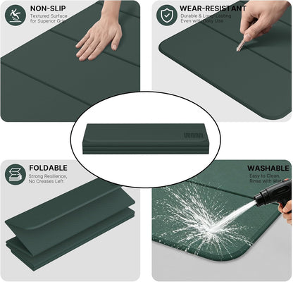 Yoga Mat Thick 10mm, Foldable Yoga Mat 75 x 26 x 0.4 Inches