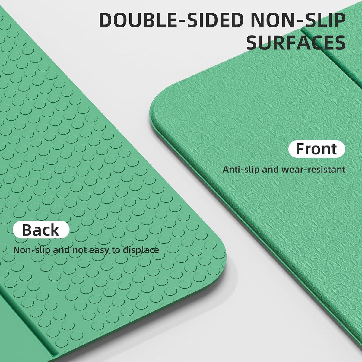 Yoga Mat Thick 10mm, Foldable Yoga Mat 75 x 26 x 0.4 Inches