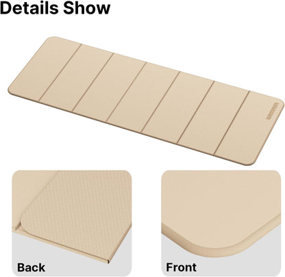 Yoga Mat Thick 10mm, Foldable Yoga Mat 75 x 26 x 0.4 Inches