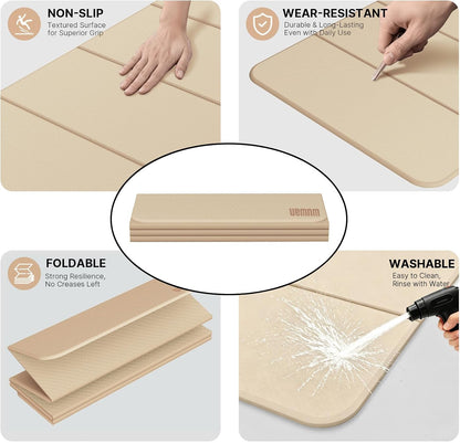 Yoga Mat Thick 10mm, Foldable Yoga Mat 75 x 26 x 0.4 Inches