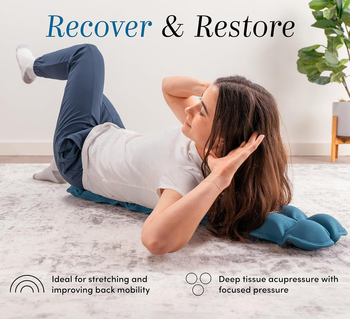 Spine Stretcher for Back Pain Relief, Full Back Decompression, Upper and Lower Back Stretcher, Spine Alignment, and Deep Tissue Acupressure Therapy with 24 Massage Balls