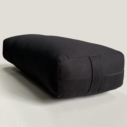 Yoga Bolster Pillow, Versatile Yoga Support Pillow for Restorative Yoga & Meditation 100% Cotton Bolster Pillow Blue Rectangle