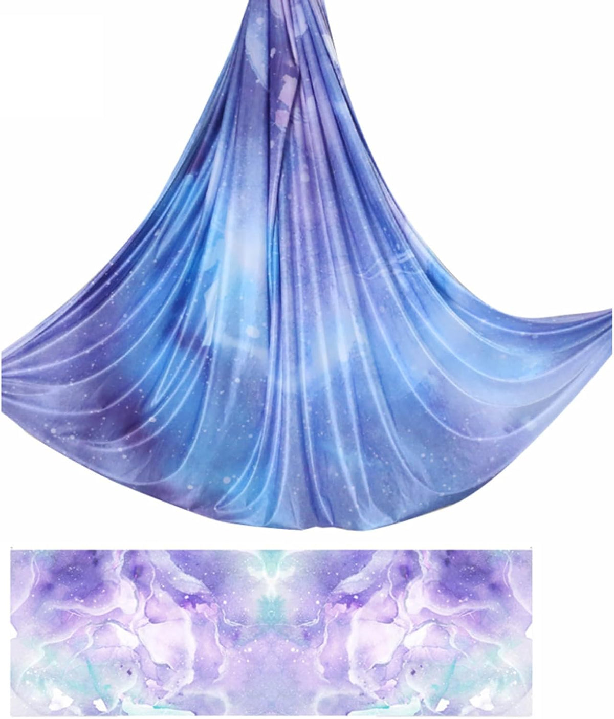 6.5 Yards / 6m Aerial Yoga Hammock Fabric Gradient Aerial Silks Yoga Swing Fitness Stretch Belt for Gym and Indoor Home Studio