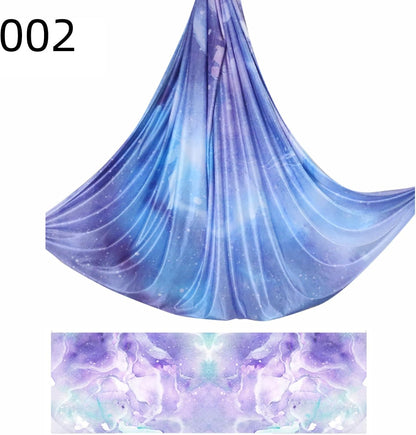 6.5 Yards / 6m Aerial Yoga Hammock Fabric Gradient Aerial Silks Yoga Swing Fitness Stretch Belt for Gym and Indoor Home Studio