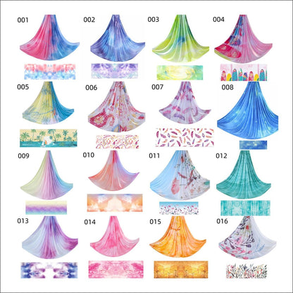6.5 Yards / 6m Aerial Yoga Hammock Fabric Gradient Aerial Silks Yoga Swing Fitness Stretch Belt for Gym and Indoor Home Studio