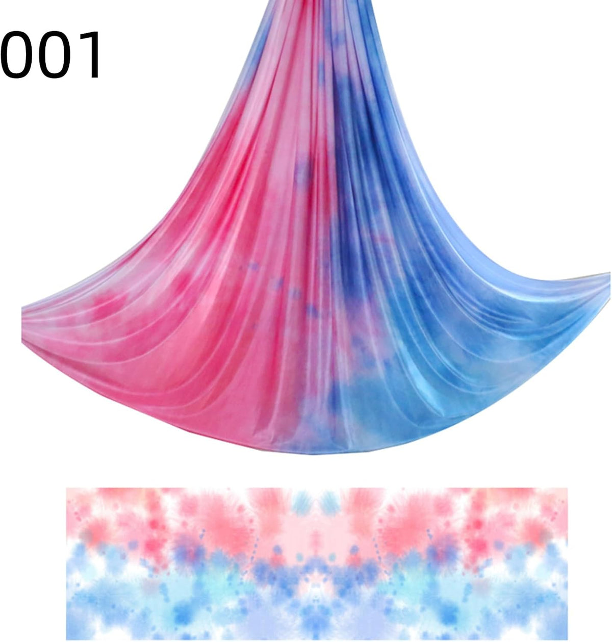 6.5 Yards / 6m Aerial Yoga Hammock Fabric Gradient Aerial Silks Yoga Swing Fitness Stretch Belt for Gym and Indoor Home Studio