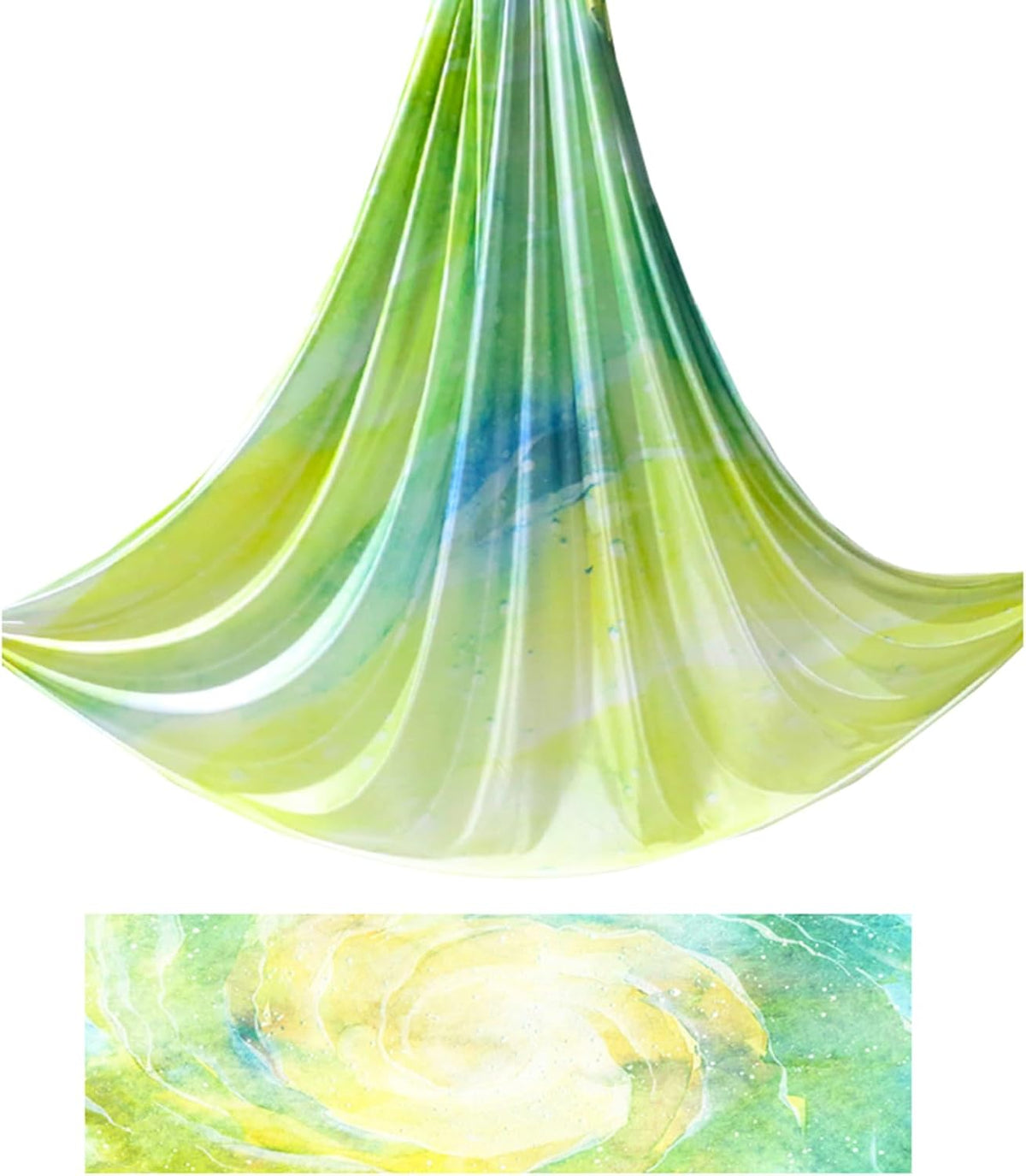 6.5 Yards / 6m Aerial Yoga Hammock Fabric Gradient Aerial Silks Yoga Swing Fitness Stretch Belt for Gym and Indoor Home Studio