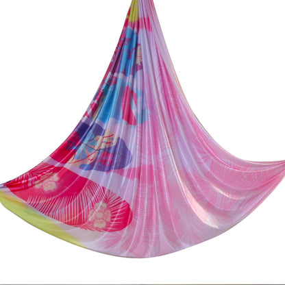 6.5 Yards / 6m Aerial Yoga Hammock Fabric Gradient Aerial Silks Yoga Swing Fitness Stretch Belt for Gym and Indoor Home Studio