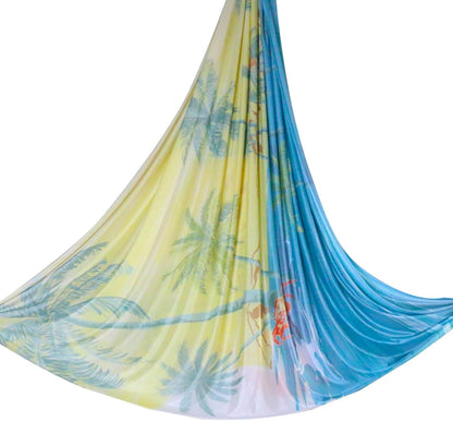6.5 Yards / 6m Aerial Yoga Hammock Fabric Gradient Aerial Silks Yoga Swing Fitness Stretch Belt for Gym and Indoor Home Studio