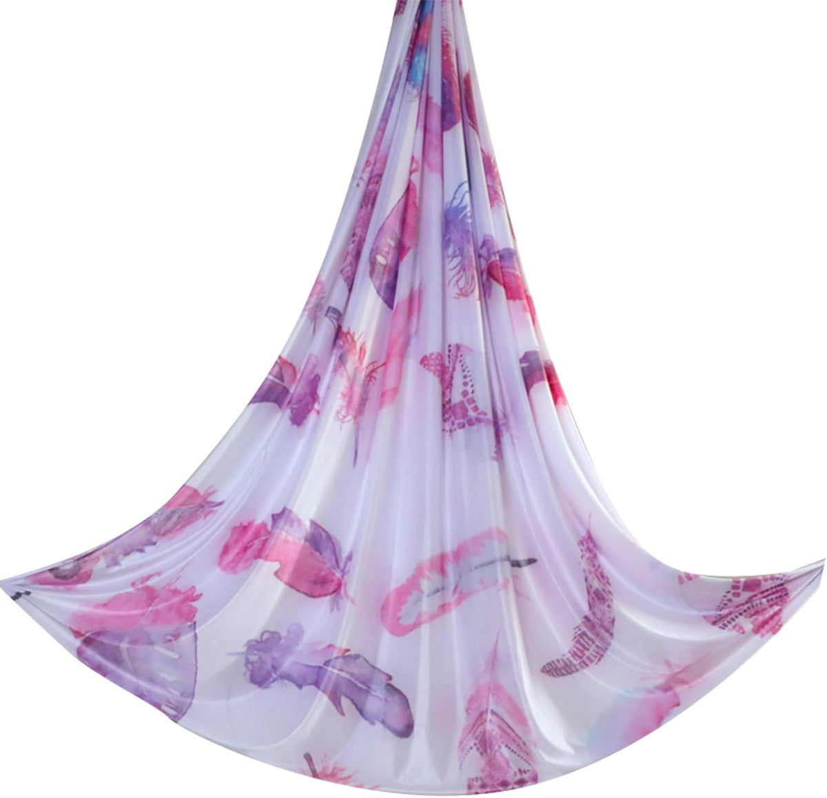 6.5 Yards / 6m Aerial Yoga Hammock Fabric Gradient Aerial Silks Yoga Swing Fitness Stretch Belt for Gym and Indoor Home Studio