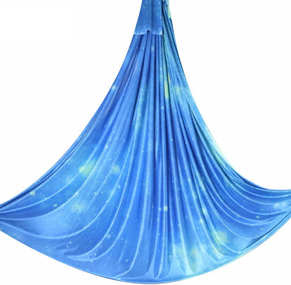 6.5 Yards / 6m Aerial Yoga Hammock Fabric Gradient Aerial Silks Yoga Swing Fitness Stretch Belt for Gym and Indoor Home Studio