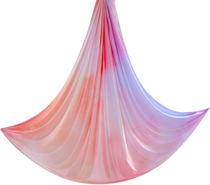 6.5 Yards / 6m Aerial Yoga Hammock Fabric Gradient Aerial Silks Yoga Swing Fitness Stretch Belt for Gym and Indoor Home Studio