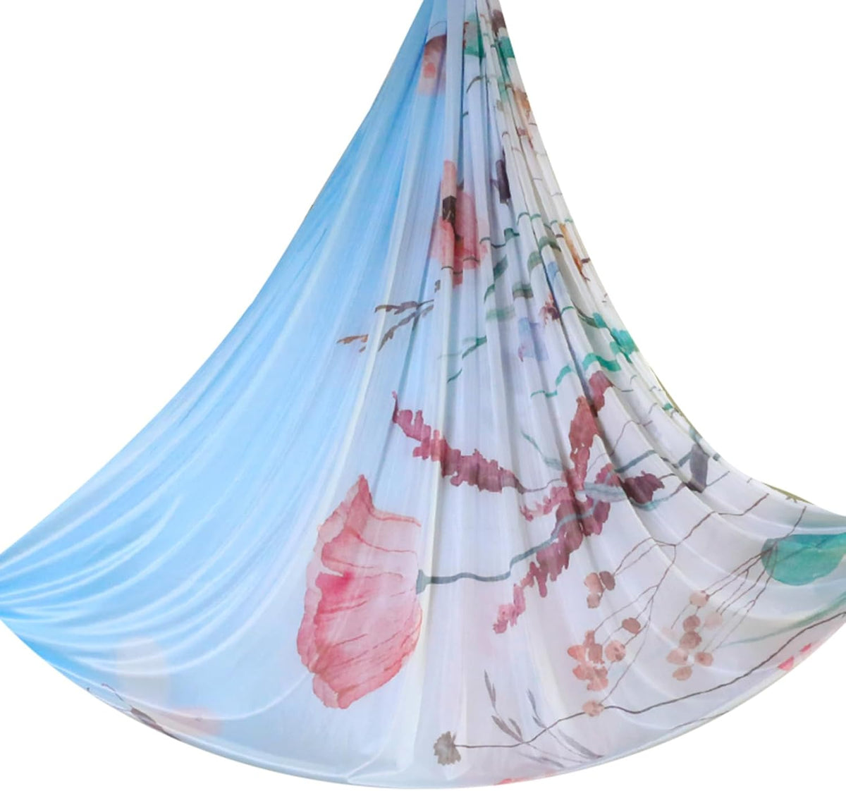 6.5 Yards / 6m Aerial Yoga Hammock Fabric Gradient Aerial Silks Yoga Swing Fitness Stretch Belt for Gym and Indoor Home Studio