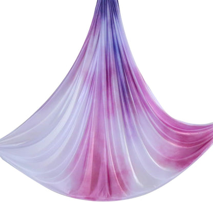 6.5 Yards / 6m Aerial Yoga Hammock Fabric Gradient Aerial Silks Yoga Swing Fitness Stretch Belt for Gym and Indoor Home Studio