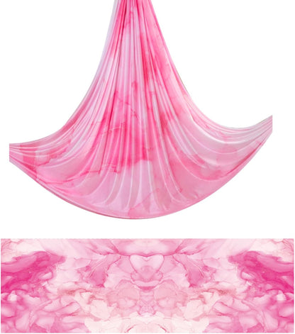 6.5 Yards / 6m Aerial Yoga Hammock Fabric Gradient Aerial Silks Yoga Swing Fitness Stretch Belt for Gym and Indoor Home Studio