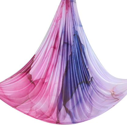 6.5 Yards / 6m Aerial Yoga Hammock Fabric Gradient Aerial Silks Yoga Swing Fitness Stretch Belt for Gym and Indoor Home Studio