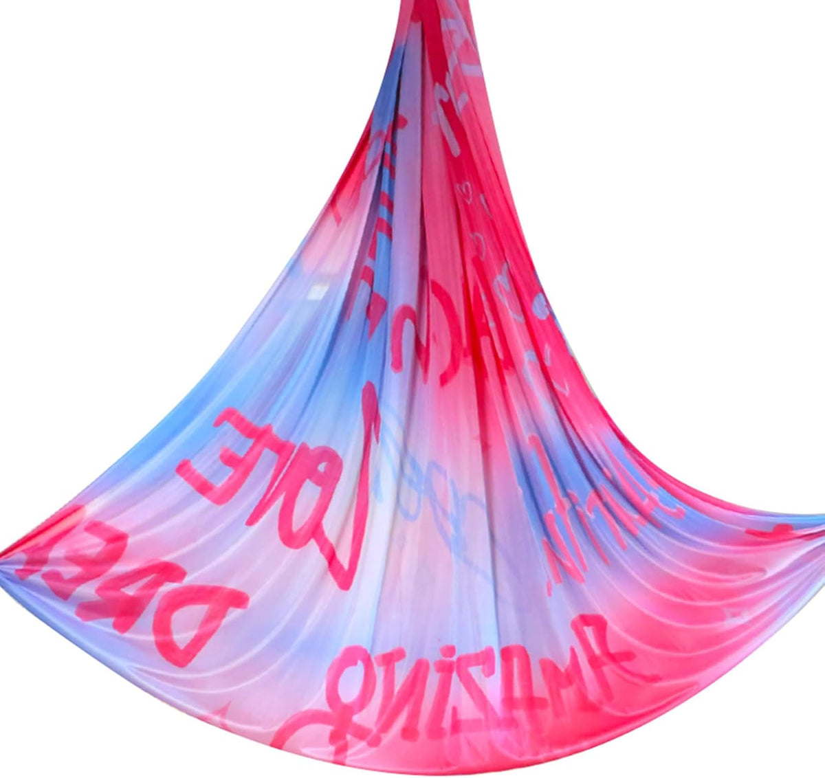 6.5 Yards / 6m Aerial Yoga Hammock Fabric Gradient Aerial Silks Yoga Swing Fitness Stretch Belt for Gym and Indoor Home Studio