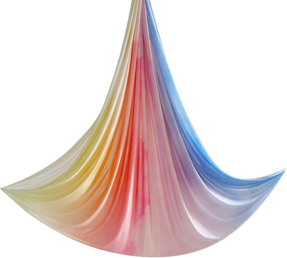 6.5 Yards / 6m Aerial Yoga Hammock Fabric Gradient Aerial Silks Yoga Swing Fitness Stretch Belt for Gym and Indoor Home Studio