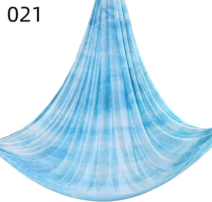 6.5 Yards / 6m Aerial Yoga Hammock Fabric Gradient Aerial Silks Yoga Swing Fitness Stretch Belt for Gym and Indoor Home Studio