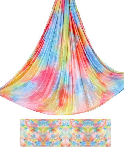 6.5 Yards / 6m Aerial Yoga Hammock Fabric Gradient Aerial Silks Yoga Swing Fitness Stretch Belt for Gym and Indoor Home Studio