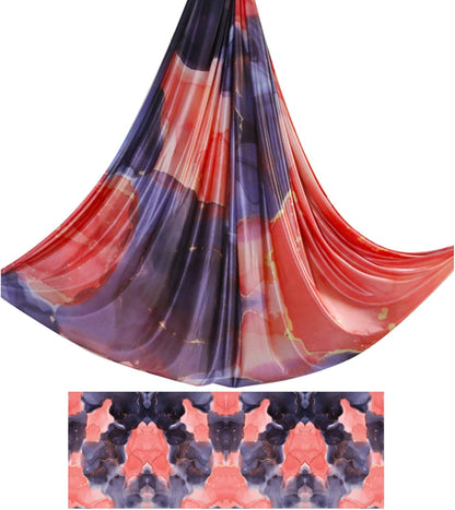 6.5 Yards / 6m Aerial Yoga Hammock Fabric Gradient Aerial Silks Yoga Swing Fitness Stretch Belt for Gym and Indoor Home Studio