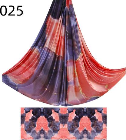 6.5 Yards / 6m Aerial Yoga Hammock Fabric Gradient Aerial Silks Yoga Swing Fitness Stretch Belt for Gym and Indoor Home Studio