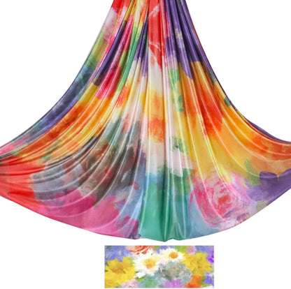 6.5 Yards / 6m Aerial Yoga Hammock Fabric Gradient Aerial Silks Yoga Swing Fitness Stretch Belt for Gym and Indoor Home Studio