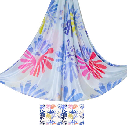 6.5 Yards / 6m Aerial Yoga Hammock Fabric Gradient Aerial Silks Yoga Swing Fitness Stretch Belt for Gym and Indoor Home Studio