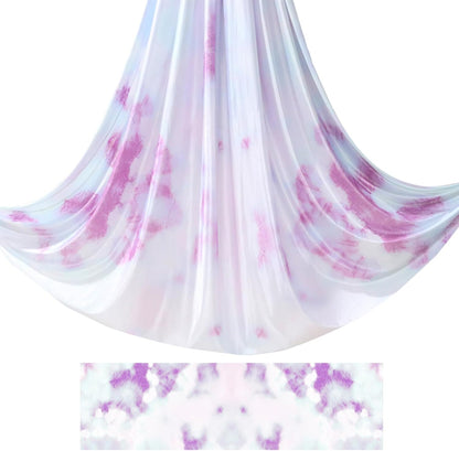 6.5 Yards / 6m Aerial Yoga Hammock Fabric Gradient Aerial Silks Yoga Swing Fitness Stretch Belt for Gym and Indoor Home Studio