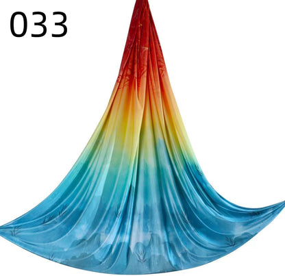 6.5 Yards / 6m Aerial Yoga Hammock Fabric Gradient Aerial Silks Yoga Swing Fitness Stretch Belt for Gym and Indoor Home Studio