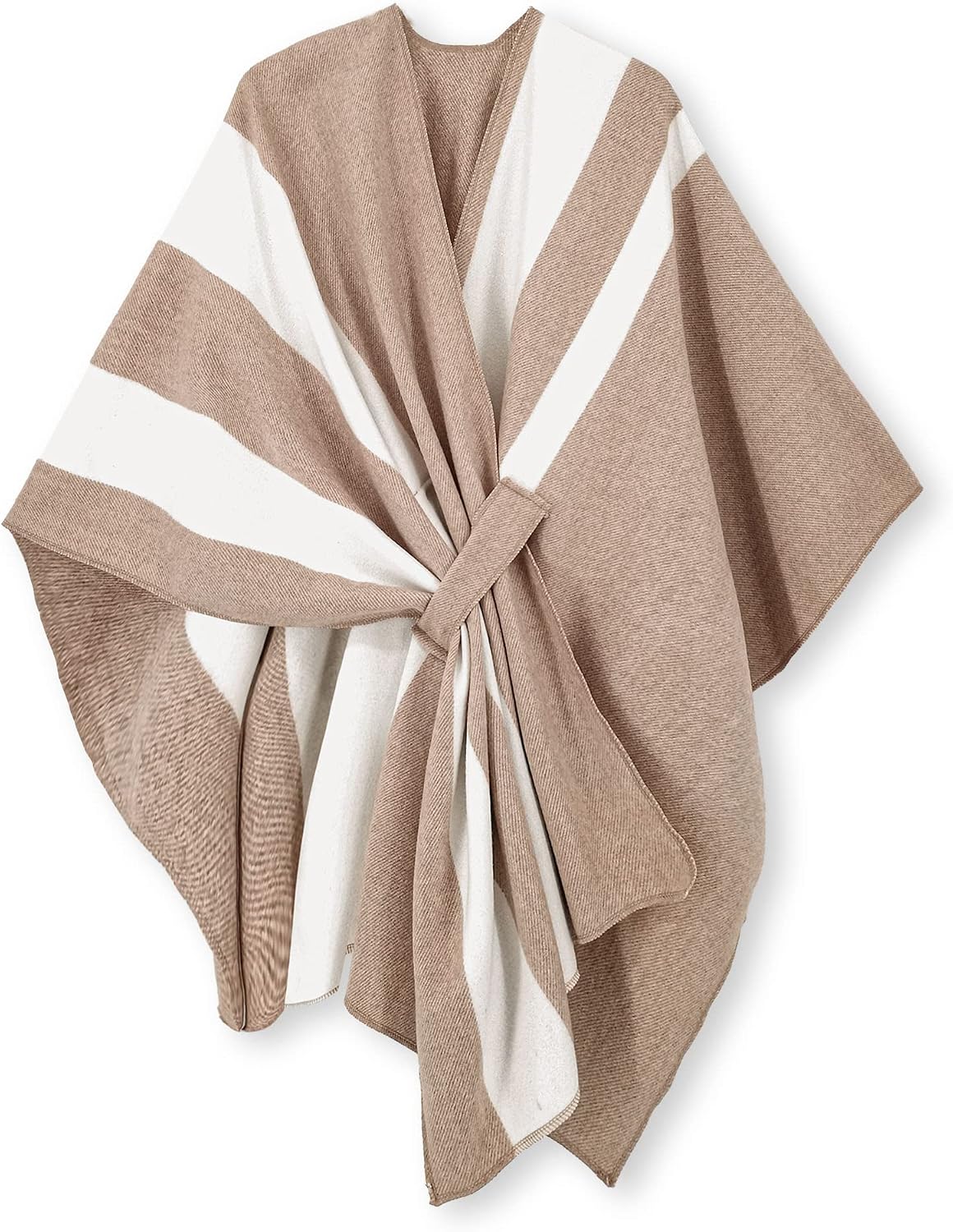 Women Shawl Wrap Poncho Open Front Cardigan Shawl for Fall Winter - Colors B