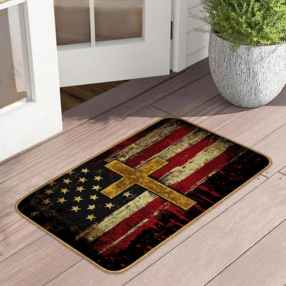 Doormat Yoga Frog Front Door Mat Indoor Outdoor Entrance,Pink Lotus Flower Door Mat Waterproof Low Profile All-Season,Easy Clean Patio Porch Entryway Floor Rug 17x29 Inch