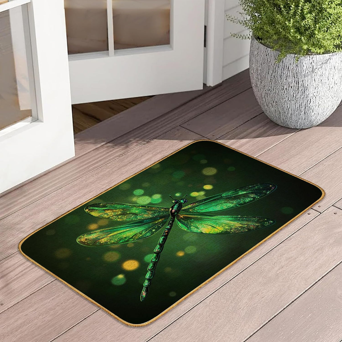 Doormat Yoga Frog Front Door Mat Indoor Outdoor Entrance,Pink Lotus Flower Door Mat Waterproof Low Profile All-Season,Easy Clean Patio Porch Entryway Floor Rug 17x29 Inch
