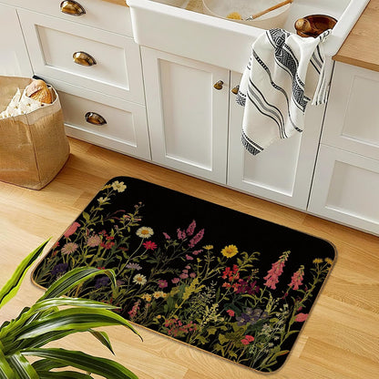 Doormat Yoga Frog Front Door Mat Indoor Outdoor Entrance,Pink Lotus Flower Door Mat Waterproof Low Profile All-Season,Easy Clean Patio Porch Entryway Floor Rug 17x29 Inch