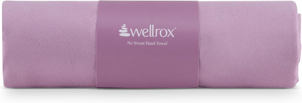 Microfiber Yoga Hand Towel – Super Soft, Quick-Dry, Non Slip Yoga Towel for Hot Pilates, Gym & Workouts (26.5" x 16", Lavender)